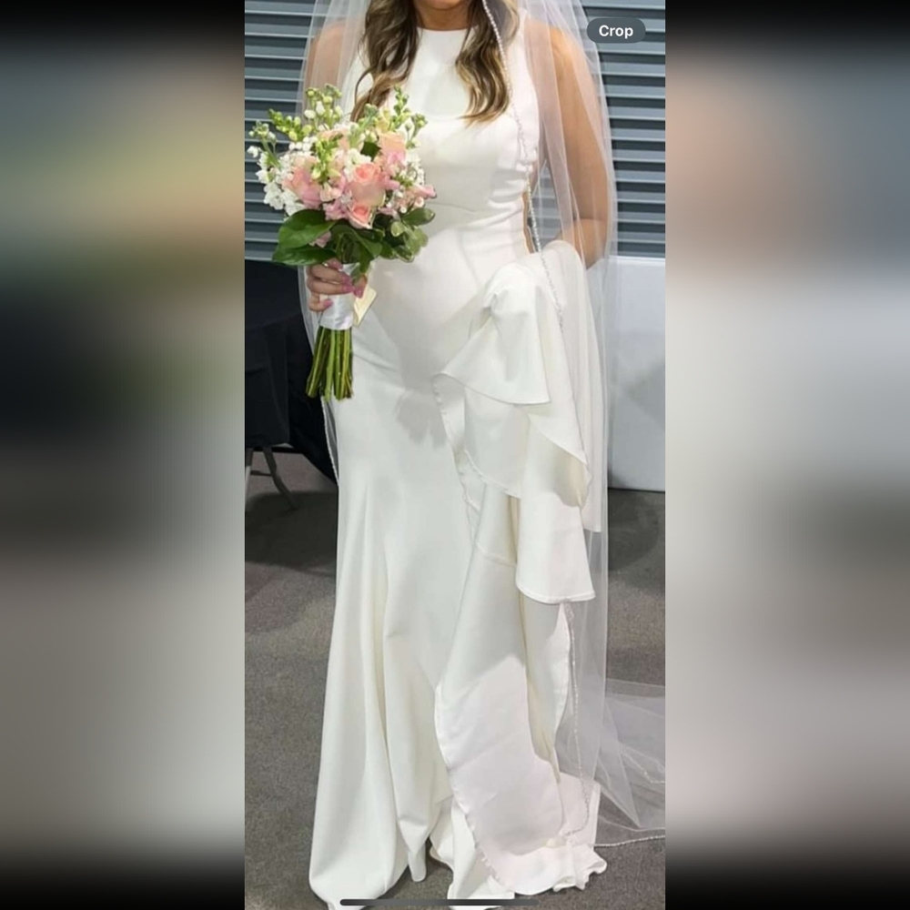 Elegant White Evening Gown